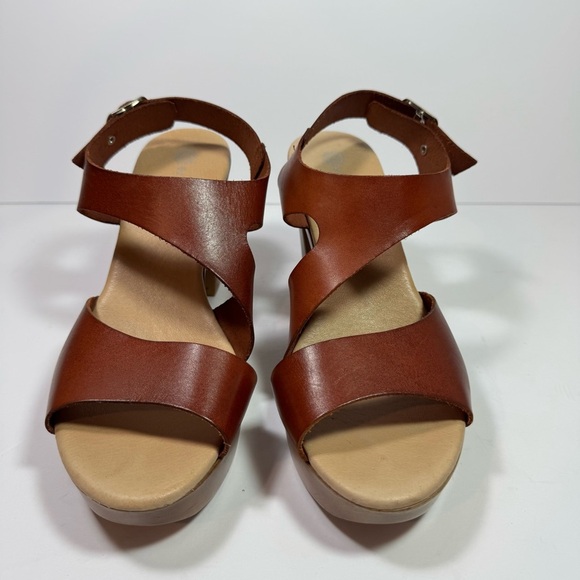 Eric Michael Brown Leather Sandals Size 39 - Picture 3 of 11